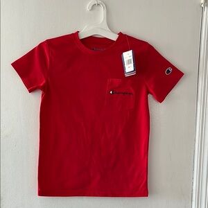 Champion Red T-Shirt with Pocket